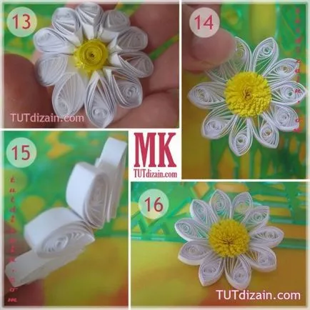 Cum de a face o margaretă în tehnici Quilling