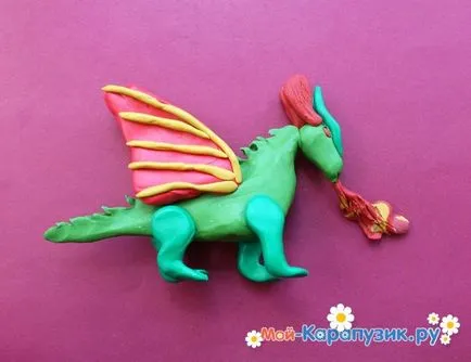 Ca orb plastilină dragon etapele 1 (dragon) Cum orb dragon de la etapele 1 plastilină