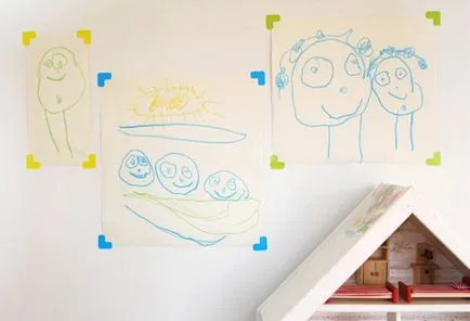 Cum de a menține și de a găzdui desene pentru copii în interior, proiectarea de copii (poze) Cum de a menține și de a găzdui desene pentru copii în interior, designul lui copii