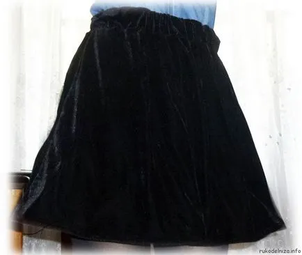 Cum să coase o fustă lungă sifon fără a se tăia dintr-un dreptunghi de blog cusătoreasă