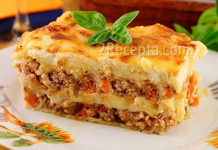 Lasagna cu carne - un pas cu pas reteta fotografii