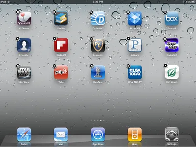 Cum de a elimina aplicația din aypada, articole utile iPad (iPad) Cum să eliminați aplicația din aypada, articole utile iPad