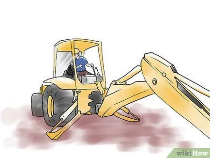 Cum de a gestiona un excavator (apăsați maneta din dreapta) Cum de a gestiona un excavator