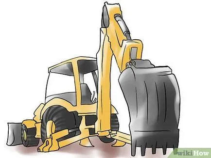 Cum de a gestiona un excavator (apăsați maneta din dreapta) Cum de a gestiona un excavator