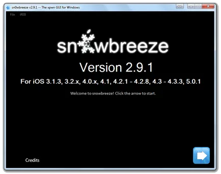 Cum se instalează firmware-ul personalizat folosind sn0wbreeze, macarea