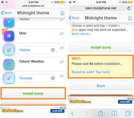 Cum se instalează o nouă temă de design pe ios-dispozitiv fără jailbreaking - știri din lume de mere