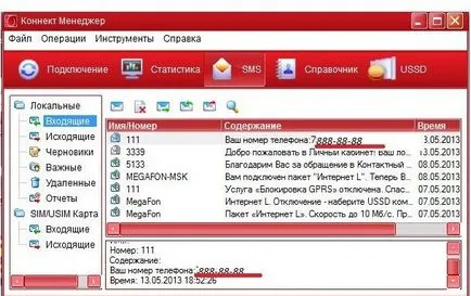 Cum știu numărul meu de telefon, și soldul la modem USB de la un megafon și MTC