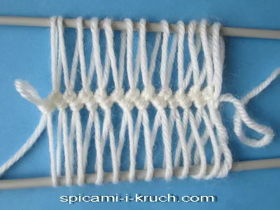 Cum să tricot pe o furcă