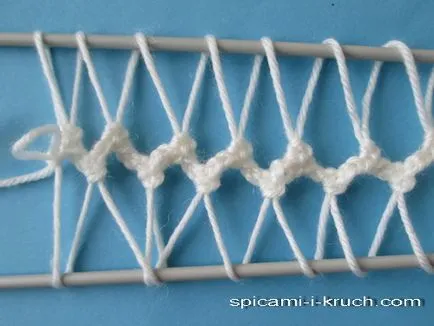 Cum să tricot pe o furcă