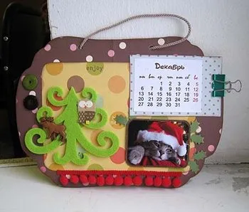 Calendare de hârtie cu mâinile, în tehnica de scrapbooking, pentru copii sau pentru un iubit (hârtie) Calendare de hârtie cu mâinile, în tehnica de scrapbooking, pentru copii sau pentru un iubit