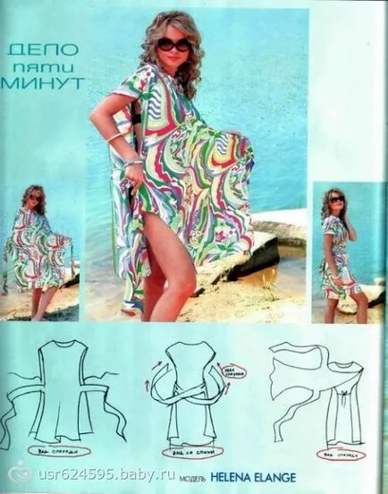 Rochie de vară în figură plină cu mâinile (figura) Rochie de vară în figură plină cu mâinile