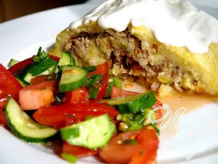 rola de cartofi cu carne tocată reteta cu fotografie (carne) rola de cartofi cu carne tocată reteta cu fotografie