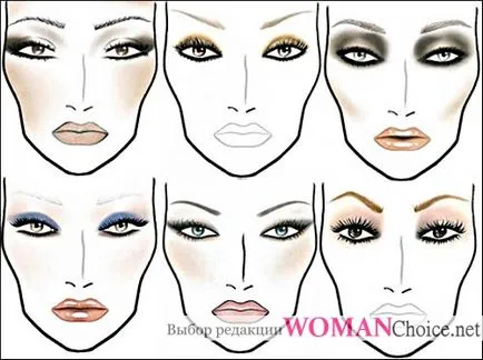 Corectarea machiaj facial - ochi, buze și nas (corecție) Corectarea machiaj facial - ochi, buze și nas