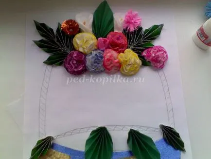 Buchet de flori cu propriile sale mâini (șterge mâinile) Buchet de flori cu propriile sale mâini