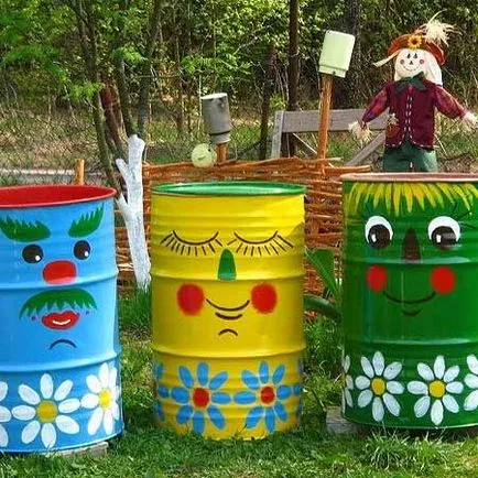 vile frumoase inlay butoaie de apă (casute) Frumos butoaie decor gradina pentru apa