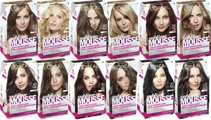 L'Oreal de colorare a părului paleta de culori, comentarii (L'Oreal) L'Oreal de colorare a părului paleta de culori, comentarii