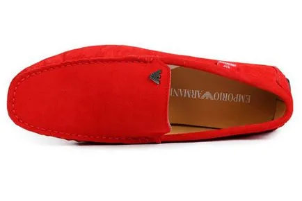 mocasini Roșie urmele macho italian (mocasini) mocasini roșii pe urmele lui macho italian