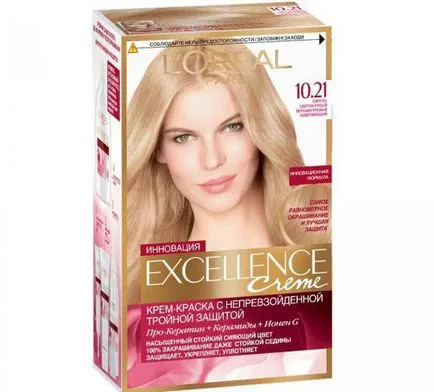 L'Oreal de colorare a părului paleta de culori, comentarii (vopsea) L'Oreal de colorare a părului paleta de culori, comentarii