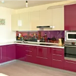 Locuințe Problema bucătărie de design portocaliu, verde, violet, rosu, purpuriu