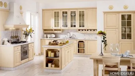 Bucataria in mobilier bej si decor, alegerea unei culori și stil adecvat (bej) Bucataria in mobilier bej si decor, alegerea unei culori și stil adecvat