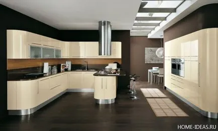 Bucataria in mobilier bej si decor, alegerea unei culori și stil adecvat (de culoare) Bucataria in mobilier bej si decor, alegerea unei culori și stil adecvat