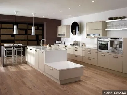 Bucataria in mobilier bej si decor, alegerea unei culori și stil adecvat (mobilier) Bucataria in mobilier bej si decor, alegerea unei culori și stil adecvat