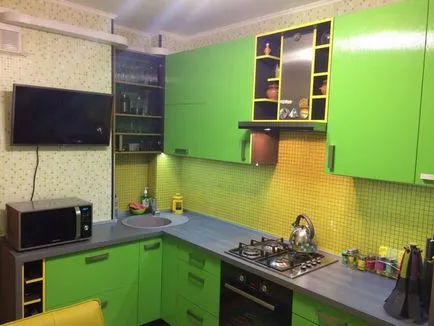 Bucătărie în verde design interior 25 foto (culoare) Bucătărie în verde design interior 25 fotografie