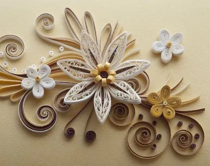 Tehnica Quilling pictura cu propriile sale mâini, schema de hârtie, o clasă de master cu pas cu pas fotografii, pentru o mare