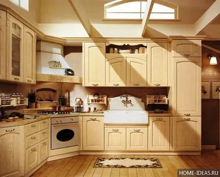 Bucataria in mobilier bej si decor, alegerea unei culori și stil adecvat (de bucătărie) Bucataria in mobilier bej si decor, alegerea unei culori și stil adecvat