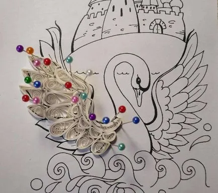 Tehnica Quilling pictura cu propriile sale mâini, schema de hârtie, o clasă de master cu pas cu pas fotografii, pentru o mare