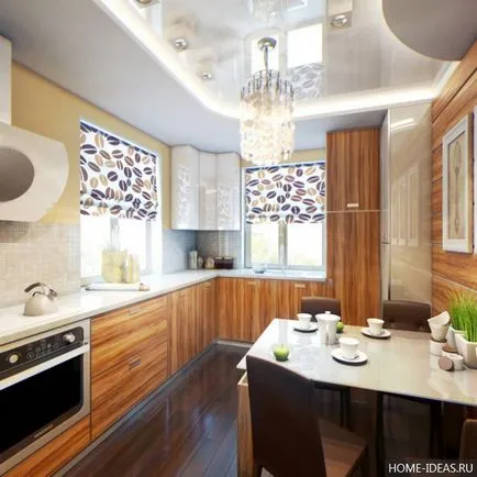 Bucataria in mobilier bej si decor, alegerea unei culori și stil adecvat (la alegere) Bucataria in mobilier bej si decor, alegerea unei culori și stil adecvat