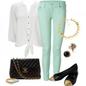Vara culoare menta - culoare menta în haine (menta) Vara culoare menta - culoare menta în haine