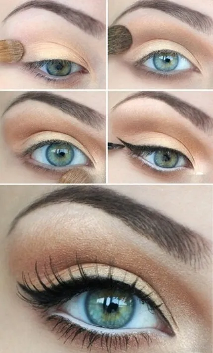 pas cu pas Eye Makeup