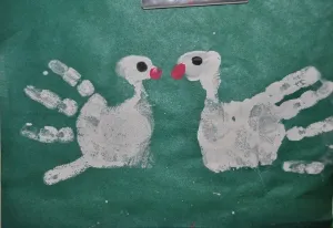 Mama pentru mame vopsea palmele! (meșteșuguri de Crăciun) Mama pentru mame vopsea palmele!