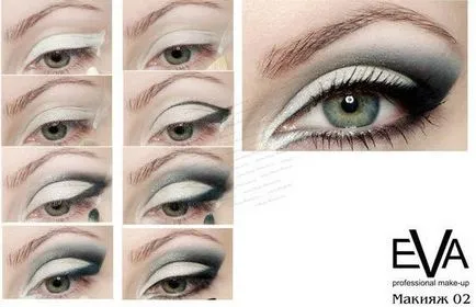 Tehnica Cat de ochi make-up, turn-based de make- up pisica cu propriile sale mâini