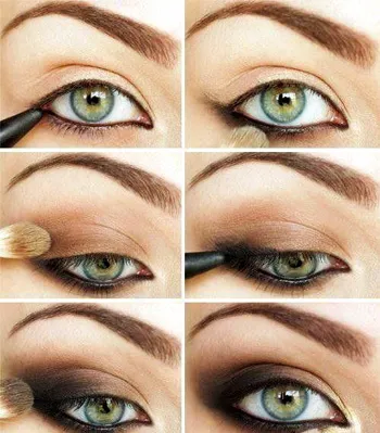 Smokey Eye fotografii machiaj de gheață, ghid pas cu pas
