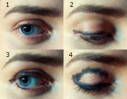 Machiaj fotografii Smokey gheață, instrucțiuni pas cu pas (machiaj „Smokey Eyes“) Machiaj fotografii Smokey gheață, instrucțiuni pas cu pas