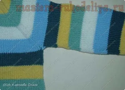 master-class pe tricotat pulover cu mâneci raglan pentru copii de 3-4 ani