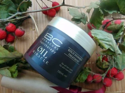 Masca de par Schwarzkopf BC Bonacure comentarii miracol ulei auriu sidefat tratament lumina aurie (Schwarzkopf Professional) Masca de par Schwarzkopf BC Bonacure miracol ulei tratament sclipire aurie comentarii strălucire de aur
