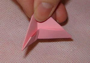 hârtie de origami modular modul de a face un modul triunghiular