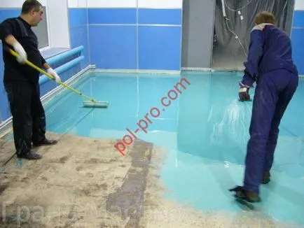 Instalare de podele autonivelante polimerice