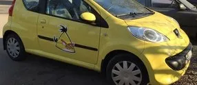 Autocolantul pe masina, am parcat masina ca un cerb de vinil - mată, lucioasă, reflectorizant,