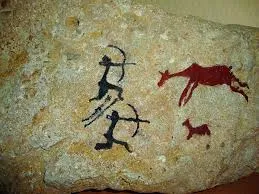 picturi Rock de oameni primitive poze, fotografii