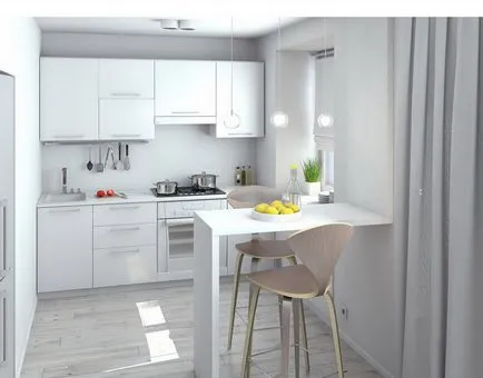Noi idei pentru bucătărie în studio - plan de fotografie 77 fotografie