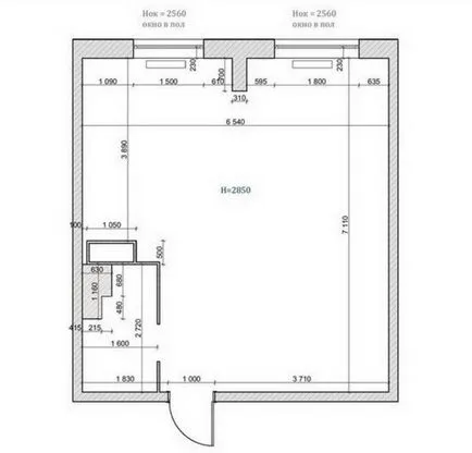 Noi idei pentru bucătărie în studio - plan de fotografie 77 fotografie