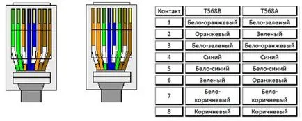Crimp răsucite Ghidul video pereche diagrama (perechi) Crimp perechii de fire răsucite Ghidul video de circuit