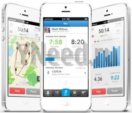 cererile de revizuire și de testare pentru smartphone sport runkeeper