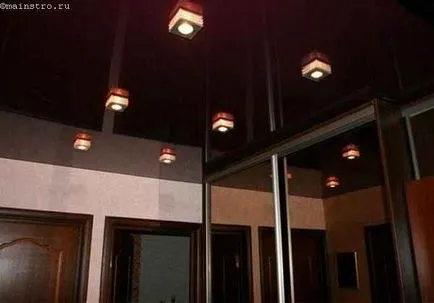 Un nivel de tavane intinse fotografii de interior (plafoane) Un nivel de tavane intinse fotografie interior