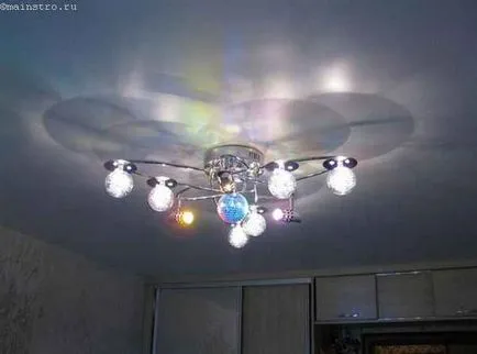 Un nivel de tavane intinse fotografii de interior (plafoane) Un nivel de tavane intinse fotografie interior