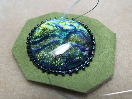 Twining margele cabochon master-class pentru începători și schema (master-class) Twining margele cabochon master-class pentru începători și schema